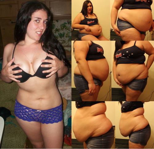theweightgaincollection:  A gain: Layla´s incredible fattening process 