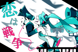 staysocky:  Love Is War for @mikumikucollab !!view the full collab