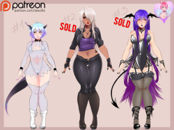 Update: #2 and #3 SOLD !My first batch of adoptables! <3The