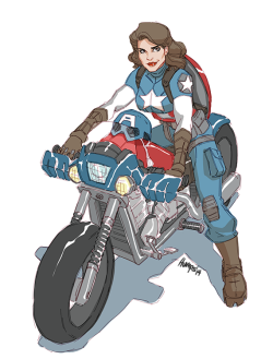 americanninjax:  Been wanting to doodle Peggy Cap ever since