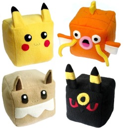 weeaboodesublr:  Pokemon Cube PlushiesProbably the most adorable