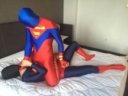 megashadowbeam:  Woke up this morning to find blue Superman @thesidekink