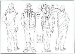 sunyshore:  Character designs from the Free! Eternal Summer Guidebook!