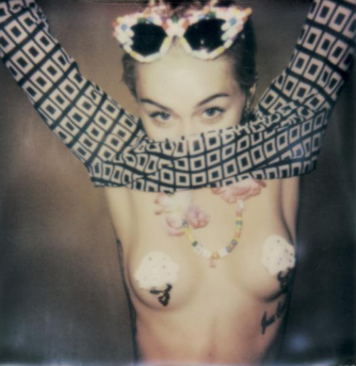 Miley Cyrus polaroids for V Magazine (Spring 2015)