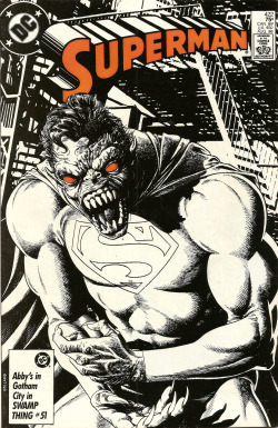 Cover art by Brian Bolland for Superman 422 (DC Comics, 1988). From Oxfam in Nottingham.