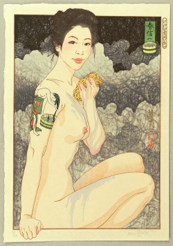 jibadojo: Irezumi - Bijin in bathub 