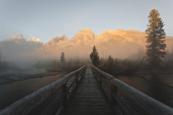 robsesphoto:  A foggy morning at the Grand Tetons National Park