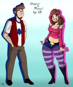chillguydraws: Everybody posting for the Pines Twins’ 18th
