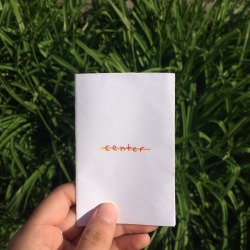 “center” -a pocket zine by Sofia DiMartino