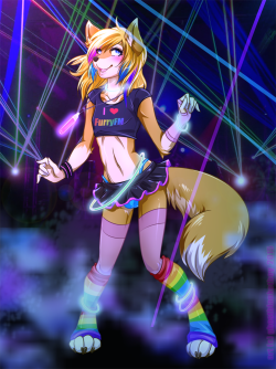 furryrouxtoo:Rave! Artist: ghostblanketboy Character: jessicagirlyWhat