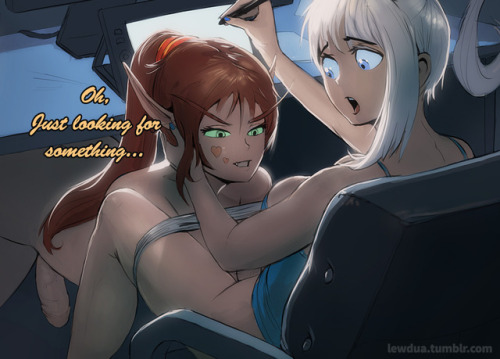 futanearie: lewdua:  Hey sweet futa lovers! I wanted to introduce you my new OC “Lochness”, trying to work at home… but her good friend Nearie cannot resist! I hope you enjoy! The rest of the story, and the secret parts (^^) are on my Patreon https://www.