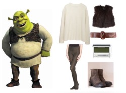 impossiblycastiel:  Steal His Look: Shrek Lagar Conne Row Ismenia