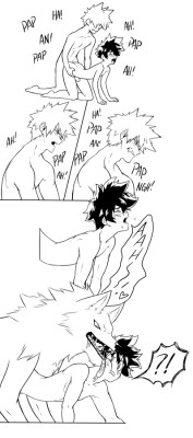 cherrypicmilk: Sometimes Bakugou gets a little too excited and
