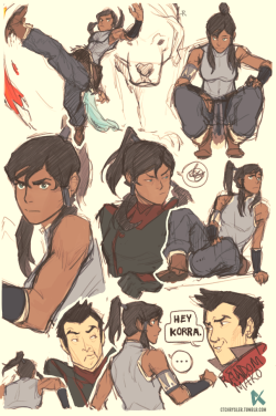ctchrysler:  “HEY KORRA.” Drawn from memory, no reference