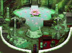 ito2dartist: Commission: library/temple (map for Rpg Maker MV