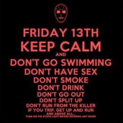 Guess what day it iiiissss #fridaythe13th #jason #besafe #donttrip