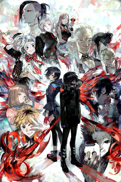 shewhospeaks2dragons:  Whole Cast, Tokyo Ghoul 