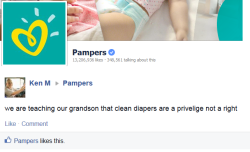 Pampers likes this