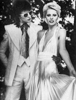 staypulp:  Angie and David Bowie. This chick inspired Mick Jagger