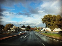 Looking towards the river on Railroad Ave. This is where I spent