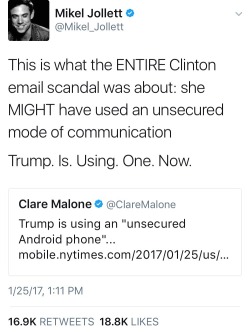 sandalwoodandsunlight:Clinton’s server was also never hacked,