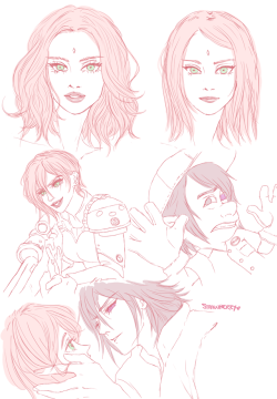 strawberrycreampiefluff:  some ss warm up sketches