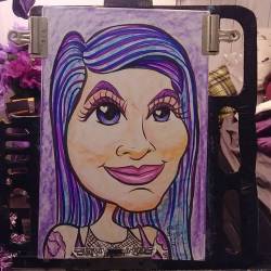 Merry Christmas, ELF!  #xmas #caricature #purple #art #drawing