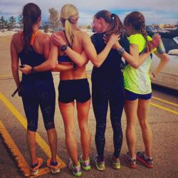 runningwithcrohns:  @karagoucher: “Just four Olympians getting