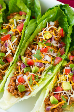 do-not-touch-my-food:  Turkey Taco Lettuce Wraps  Tacos! All
