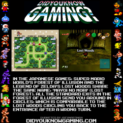 didyouknowgaming:  Super Mario World, The Legend of Zelda.  Thanks