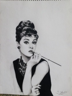 urgently:  This wonderful sketch of Audrey Hepburn was done by