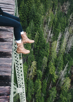 kristine-nicole:  Me on Vance Creek Bridge, Washington March,