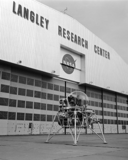 spacewatching:  Lunar Landing Research Vehicle outside NASA Langley