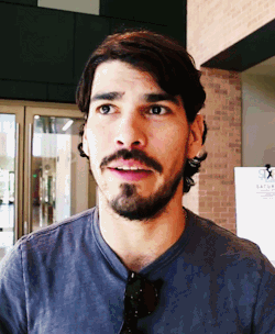 somanygorgeousmen:Raúl Castillo in an interview at the 2015