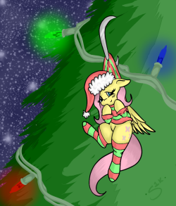 silverkunai:  Fluttershy as a christmas ornament! She really