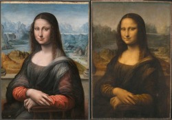 Prado’s Mona Lisa. Painted along side Da Vinci by his apprentice: