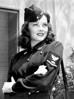 summers-in-hollywood: Gene Tierney in uniform, 1943