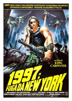 space-arcadia:  Escape from New York (Italian promotional poster,