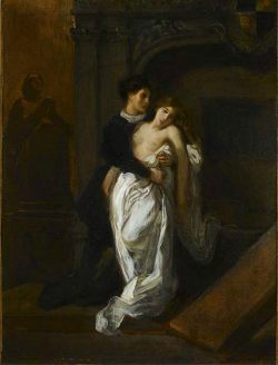 miodecalogo:Eugène Delacroix -  Roméo et Juliette devant le