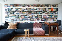 amandaonwriting:  Bookshelves - Stephanie Akkaoui’s Apartment
