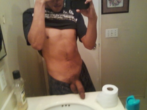 guyswithcellphones:  Derek 19yo from California loves to show off his hard cock and big juicy balls! Thank you handsome!!!