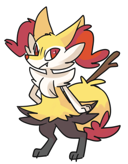 moonsideswing: colored braixen doodle i made as warmup for another