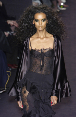 lelaid:  Liya Kebede at Yves Saint Laurent F/W 2003 