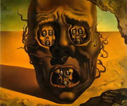 asrar-i-khudi:  The Face of War (1941) - Salvador Dali 