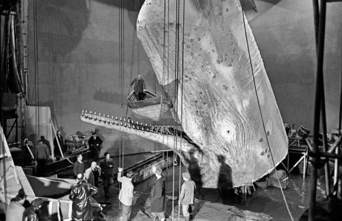 Frank Horvat - Elstree Film Studios, tournage de « Moby Dick