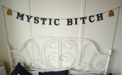 cultfawn:Mystic Bitch Ouija Planchette Word Banner ล.43