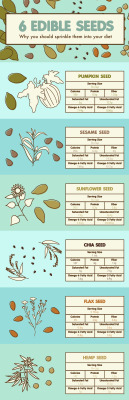 powrd-by-plants:  Incorporating seeds into your morning oatmeal,