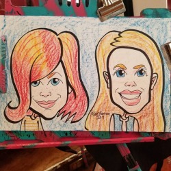 Caricature done today at the Melrose Arts Festival!   . . . .