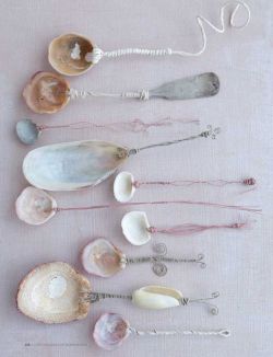 magickandcrack:  Sea Shell Spoons DIY via Sweet Paul 