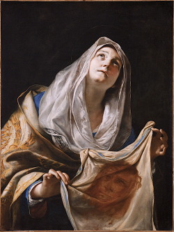 classic-art:  Saint Veronica with the Veil Mattia Preti, c. 1655-1660